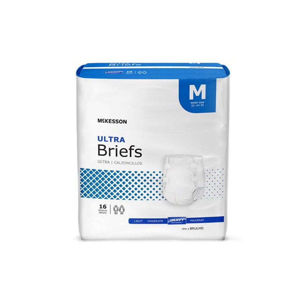 Unisex Adult Incontinence Brief McKesson Ultra Small Disposable Heavy Absorbency