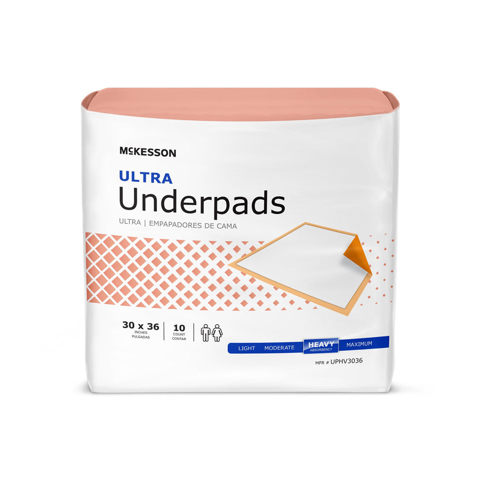 McKesson Ultra Underpads, Heavy Absorbency (30 x 36 in)